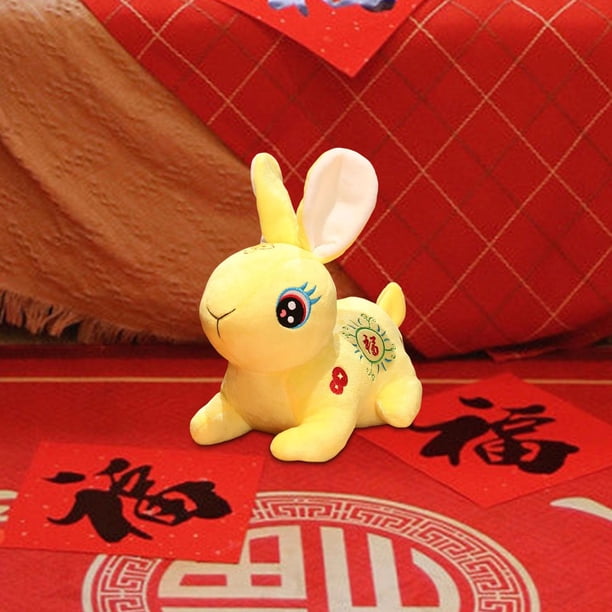 Juguete de Peluche Conejo Simulación Amarillo 15cm CUTICAT