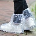 thumbnail image 4 of Scheam Clear Plastic Shoe Covers,Disposable Waterproof Boot Covers,Non-Slip Shoe Protectors with Elastic Band,for Men and Women Outdoor Indoors Overshoes 10 Pairs, 4 of 7