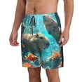 thumbnail image 2 of Pofeuu Underwater Swimming Guinea Pig Prin Men's Swim Trunks Quick Dry Bathing Suit Swimming Board Shorts Mesh Lining Beach Swimwear-X-Large, 2 of 6