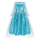 thumbnail image 4 of Vestido de princesa Elsa Anna de Disney para niñas, vestido de fiesta de malla para Halloween, carnaval, cumpleaños, disfraz de Reina de las Nieves de Frozen, 4 of 5