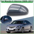 thumbnail image 2 of Blue LH-For Mazda 6 Atenza GH 2009 2010 2011 2012 2013 Rearview Mirror Cover Lid Outside Door Mirror Cap Painted Shell Carbon Housing, 2 of 7