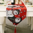 thumbnail image 1 of Chemin de Table de Noël, Chemin de Table de Noël pour Décoration de Table de Noël Ch, 1 of 4
