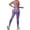 Purple, variant on Women's 2 Piece Workout Set, Seamless Yoga Bra and High Waist Butt Lifting Yoga Pants, High Compression Fitness Outfit for Gym, Running, Yoga and Daily Wear-Black