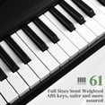 thumbnail image 3 of Ktaxon 61 Key Folding Keyboard Piano, Foldable Electronic Keyboard Piano Portable Electric Piano with 200 Rhythms, 200 Tones and 80 Demos for Beginners, 3 of 9