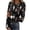 D-Black526, variant on Women's Halloween Long Sleeve T-Shirt Skeleton Pumpkin Bat Print Crew Neck Slim Fit Tees