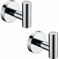 thumbnail image 1 of Porte-serviettes en Chrome Poli SUS304 en Acier Inoxydable, pour Salle de Bain, Armoire, Placard, Éponges, Crochet pour Robe, Mural, Rond, pour Cuisine, Robuste, pour Porte, 2 Packs, 1 of 7