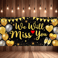 thumbnail image 6 of Decorative Glitter Balloons Farewell Banner Gold Hearts Champagne Celebration Banner for Retirement Party Goodbye Event Indoor Decoration, 6 of 7