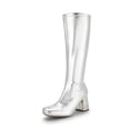 thumbnail image 1 of Botas DREAM PAIRS Gogo con Punta Cuadrada y Tacón Grueso Plateadas, 1 of 8