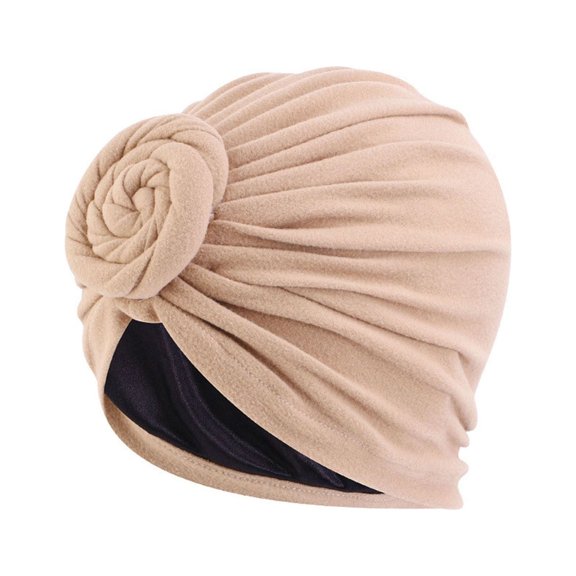 XDIAHBPL Turbans For Women Cancer Head Hat Cap Hair Turban Head Wrap Turban Headwear Brown