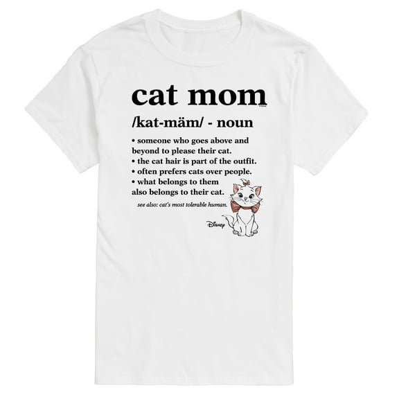 Disney - The Aristocats - Cat Mom Definition - Men's Short Sleeve Graphic T-Shirt