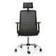 thumbnail image 1 of Silla Oficina Ergonómica Reclinable con Cabecero Negro Cuba Alta, 1 of 4