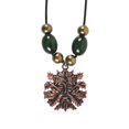 thumbnail image 2 of Something Different - Collar y Pendiente Diseño Hombre Verde (Negro, Verde, Dorado), 2 of 2