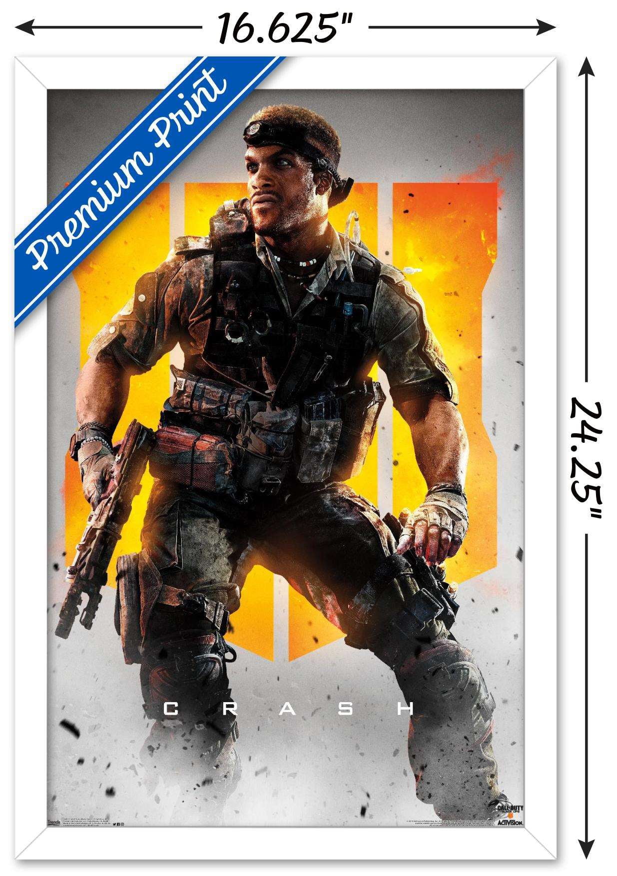 Call of Duty: Black Ops 4 - Crash Key Art Wall Poster, 14.725" x 22.375", Framed
