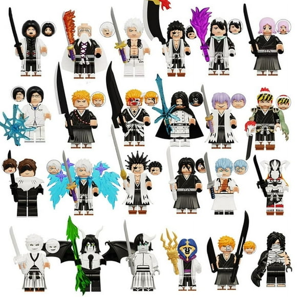 Colección Clásica de Anime WonderBlox: 24 Mini Figuras de Bloques Inspiradas en Personajes Épicos