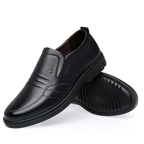 Dakaela Men's Casual Leather Loafers Business Slip on Dress Shoes Driving Moccasin Walking Oxfords