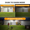 thumbnail image 6 of UME 4500LM LED Security Lights Motion Sensor Light Outdoor, 5000K Daylight, IP65 Waterproof, Dusk to Dawn, 3 Head Motion Detected Flood Light for Garage, Yard, Porch (Black), 6 of 9