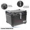 thumbnail image 4 of Caja Maletero Cajuela Porta Equipaje Moto 55L Negro Kinlley, 4 of 9