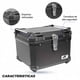 thumbnail image 4 of Caja Maletero Cajuela Porta Equipaje Moto 55L Negro Kinlley, 4 of 9