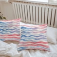 thumbnail image 5 of Watercolors Red Blue Wave Outdoor Pillow Covers Pack of 2 Modern Art Waterproof Throw Pillow Covers Decorative Cushion Cases for Patio Garden Tent Balcony Couch 24x24 inch, 5 of 8