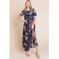 thumbnail image 4 of BOMBOM Floral Short Sleeve Maxi Dress, 4 of 5