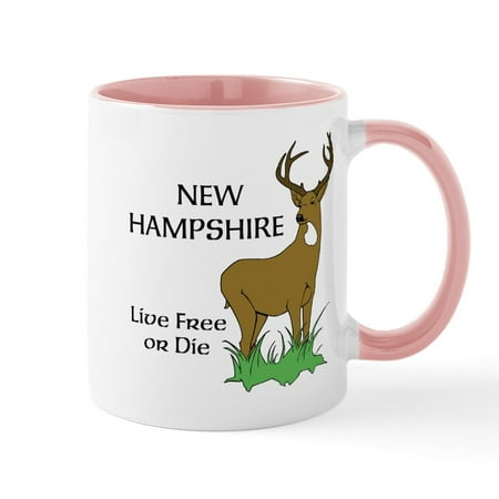 

CafePress - NH Deer Mugs - 11 oz Ceramic Mug - Novelty Coffee Tea Cup