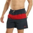 thumbnail image 1 of RIPT Essentials Shorts de Bain à Rayures Contrastées pour Hommes, 1 of 4