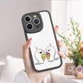 thumbnail image 2 of Actualice la protección de su iPhone con esta confiable y elegante funda de goma TPU a prueba de golpes, adornada con un diseño de dibujos animados moderno y simplista., 2 of 4