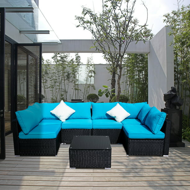 Ainfox Sofa Cushion Covers For 7 Pieces, Cushion Covers Outdoor Furniture