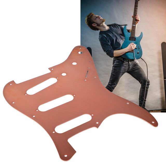 Electric Guitar Pickguard Aluminum Alloy Guard Front Plate Guitar Guard Scratch Board For Your Friends Who Love Music