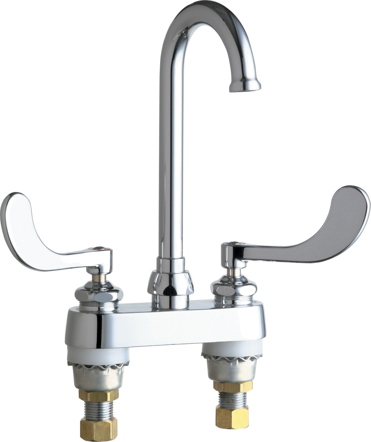 Chicago Faucets 895317Fcab Commercial Grade Centerset Bathroom Faucet