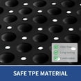 thumbnail image 3 of OTHWAY Extra Large Shower Mat 47x32, TPE Non Slip Shower Mat, Inside Shower Mat with Drain Holes Suction Cups, Walk in Shower Mat for Shower Stall, Anti-Slip for Elderly Kids(Black), 3 of 8