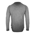 thumbnail image 3 of ZIMEGO Men's Long Sleeve Crew Neck Color Dye Washed Vintage Curved Hem T-Shirts, 3 of 5