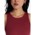 thumbnail image 4 of No Boundaries Ribbed High Neck Tank Top, Women's XXS-XXL, 4 of 5