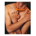thumbnail image 2 of Cadena Collar Acrílico IRONICO Urbana Cubana Unisex naranja unitalla, 2 of 2