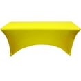 thumbnail image 4 of Your Chair Covers - Stretch Spandex 8 ft Rectangular Table Cover Yellow, 4 of 5