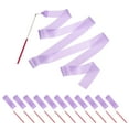 thumbnail image 1 of Uxcell Dance Ribbons, Gymnastics Dance Streamers with Non-Slip Wand Dance Flag Light Purple, 1 of 7