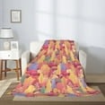 thumbnail image 2 of Disketp Colorful Autumn Forest Trees Cozy Flannel Fleece Throw Blanket: Has a velvety texture for All Seasons - Perfect for Women, Men, & Kids"80"x60", 2 of 6