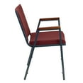 thumbnail image 6 of Flash Furniture Hercules Series Adult Heavy-Duty Fabric Stack Chair with Arms, Burgundy, 6 of 12