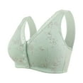 thumbnail image 3 of Women's Front Side Buckle Lace Edge Without Steel Ring Movement Seamless Gathering Adjustment Yoga Sleep Large Bra Bra Pack for Women Women Sports Bra Pack Training Bra for Women Women Bras Wireless, 3 of 3