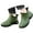 Dark Green, variant on Men's Short Rain Boots, Rubber Waterproof Ankle Deck Boots High-performance Footwear Boots, Comfortable Work Shoes for Gardening Fishing Boating Camping Sailing