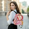 thumbnail image 6 of FORMRS Mini Backpack Purse for Women Travel Daypack Casual Shoulder Bag, Swirling Lines, 6 of 7