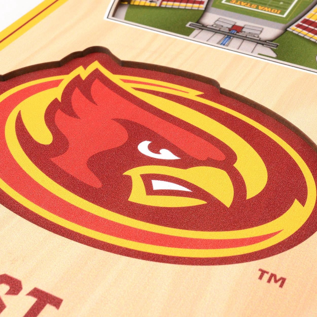 Iowa State Cylcones 6'' x 19'' 3D StadiumView Banner