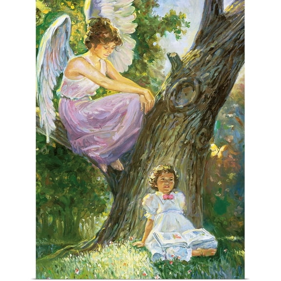 Great BIG Canvas | Rolled Hal Frenck Poster Print entitled Guardian Angel