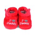 thumbnail image 6 of TeeHee Kids Fun and Cozy Baby Fleece Booties 2-Pack (0-6M, Red & Pink), 6 of 6