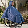 thumbnail image 2 of Heavy Duty Wheelchair Poncho Reusable Full Waterproof Front Hood Coverage Zip Wheelchair Cape For Disabled Seniors, 2 of 3