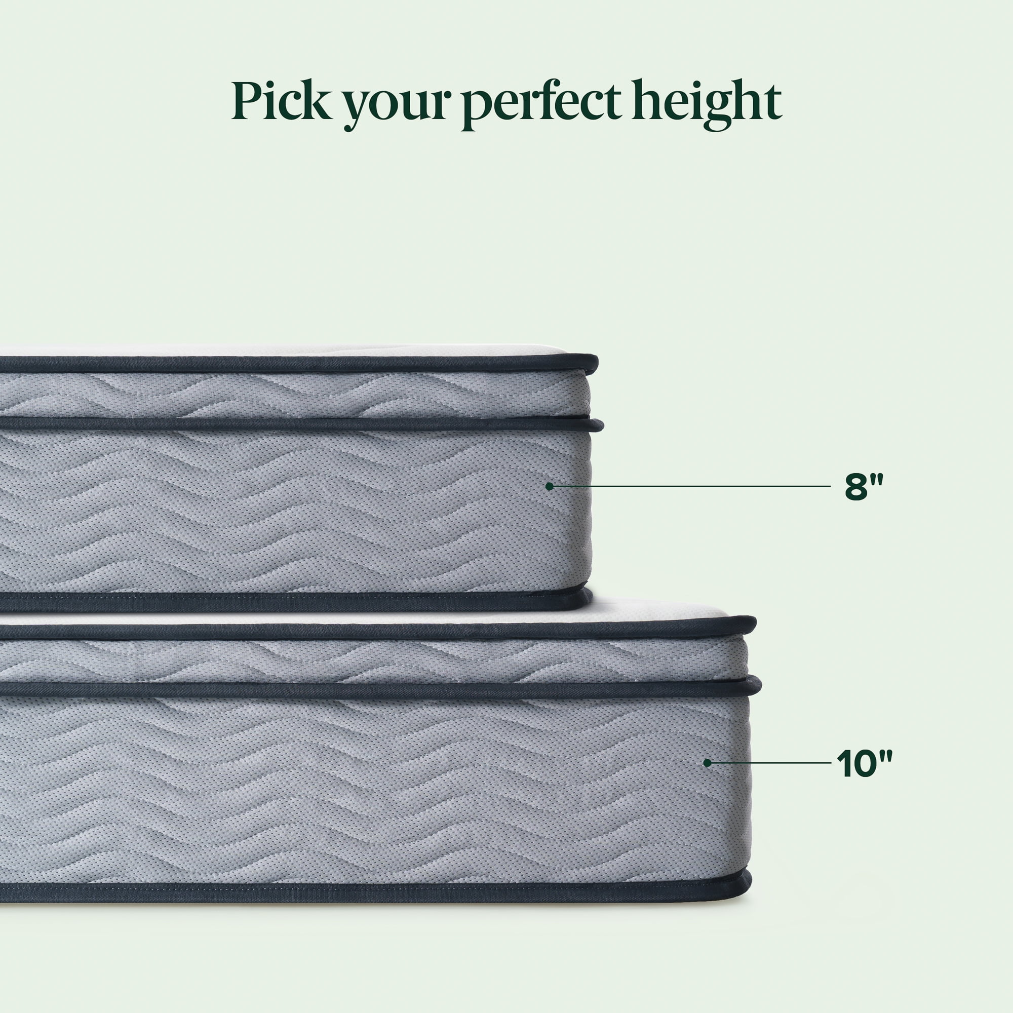 Zinus 10" Innerspring Mattress with Euro Top, Full