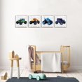 thumbnail image 5 of Boys Room Decor Monster Truck Canvas Wall Art Vintage Car Posters Kids Monster Trucks Wall Decor for Boy Bedroom Nursery Cartoon Watercolor Vehicle Pictures Toddler Playroom 12×12" 4 Pcs, 5 of 6