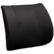 Angle View: Jobri BetterBack Trisectional Molded Winged Lumbar, Black
