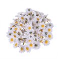 thumbnail image 3 of 100 Cabezas de flores artificiales de margaritas gerbera PENGJTMXG para fiestas de bodas blanco, 3 of 4