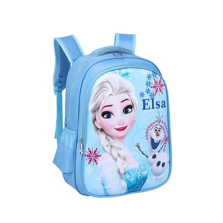 Frozen Elsa Print Large Backpack Travel Kids Girls School Bag Rucksack ...